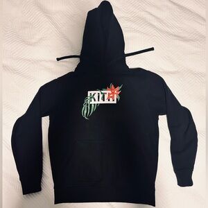 Kith floral hoodie (black) Men’s size small